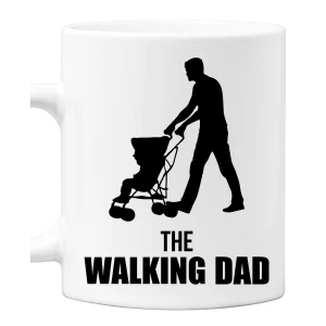 Tazza The Walking Dad Maglietta Papà Festa del Papà Idea Regalo Papà Figlio Passeggino