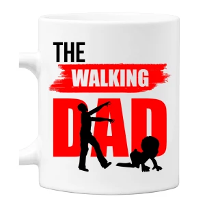 Tazza The Walking Dad Maglietta Papà Festa del Papà Idea Regalo Papà e Figlio Simpatica e Divertente