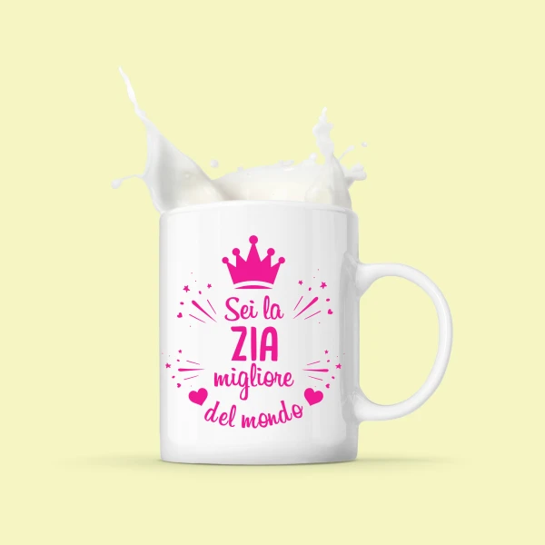 Tazza Zia Migliore del Mondo Mug 11OZ Idea Regalo Zia - immagine 3