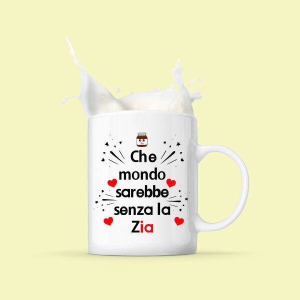 Tazza Zia Che mondo sarebbe senza la Zia Mug 11OZ Idea Regalo Zia - immagine 3