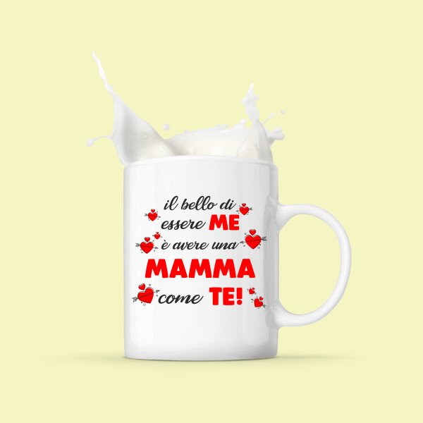 Tazza Mamma Il bello di essere me è avere una mamma come te! Mug 11OZ Idea Regalo Mamma - immagine 3