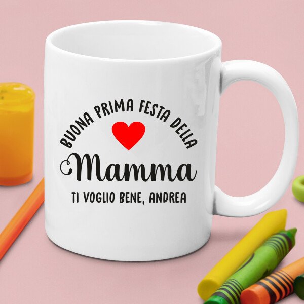 Tazza Mamma PERSONALIZZABILE Festa della Mamma Buona prima Festa della Mamma Ti voglio bene Mug 11OZ Idea Regalo Mamma - immagine 4