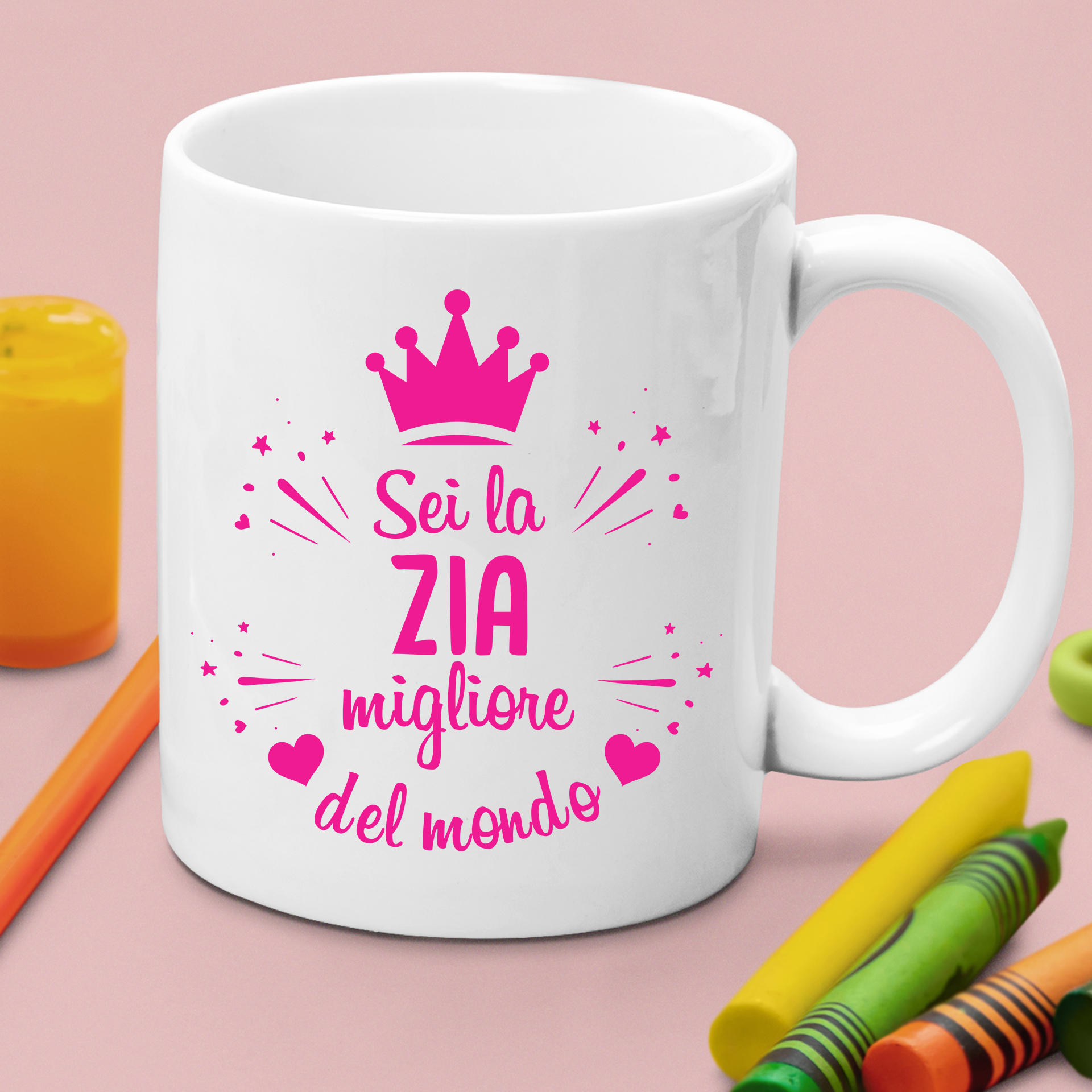 Tazza Zia Migliore del Mondo Mug 11OZ Idea Regalo Zia - ColorFamily