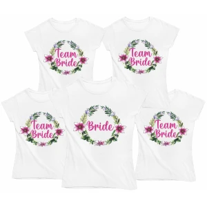 Pacchetto T-Shirt Magliette Addio al Nubilato Bride Team Bride