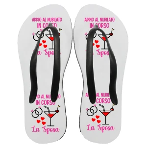 Ciabatte Infradito Addio al nubilato in corso La Sposa bachelor party - gadget addio al celibato
