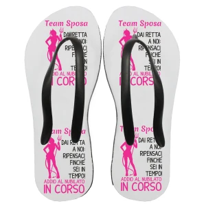 Ciabatte Infradito Addio al nubilato Team Sposa ripensaci - hen party - gadget addio al nubilato