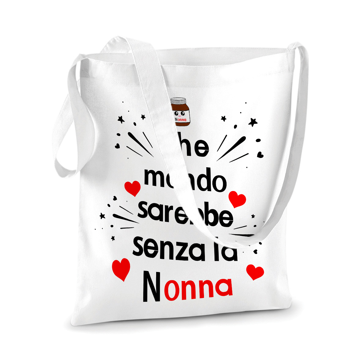 Shopping Bag Nonna Che mondo sarebbe senza la nonna Shopper Idea Regalo  Nonna - ColorFamily