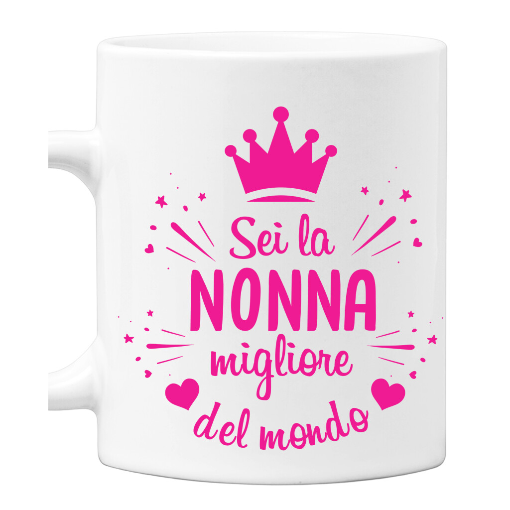 Tazza Nonna Migliore del Mondo Mug 11OZ Idea Regalo Nonna - ColorFamily