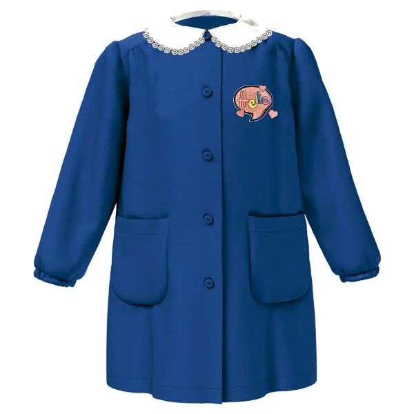 Grembiule Bambina Personalizzabile Scuola Elementare Colore Bluette