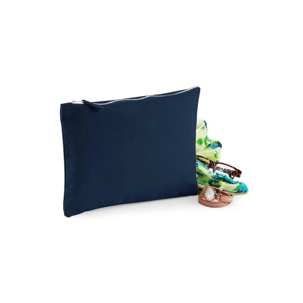 Pochette Donna PERSONALIZZABILE con nome con Iniziale Floreale - Scegli la tua Iniziale - 100% cotone Canvas - immagine 3