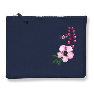 Pochette Donna PERSONALIZZABILE CON NOME - 100% cotone Canvas