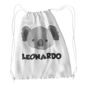 Sacca Ginnastica Koala Personalizzata Personalizzabile Nome Bambino Bambina