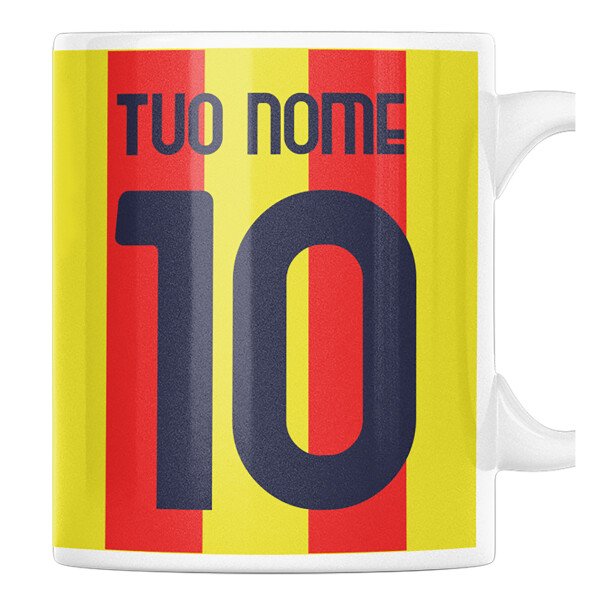 Tazza Mug PERSONALIZZA NOME E NUMERO giallorosso salentino tifoso Regalo Calcio