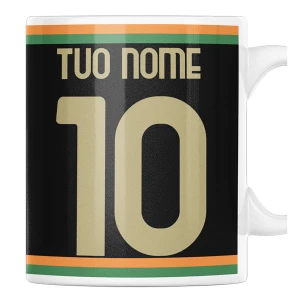 Tazza Mug PERSONALIZZA NOME E NUMERO arancioneroverde tifoso Regalo Calcio