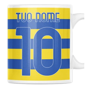 Tazza Mug PERSONALIZZA NOME E NUMERO gialloblu ducale tifoso Regalo Calcio