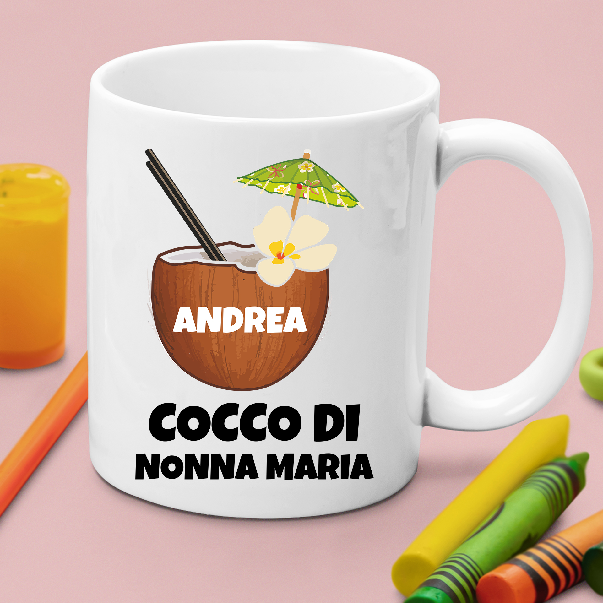 Tazza nonna Miglior nonna del Mondo - idea regalo compleanno - festa dei  nonni - divertenti - ColorFamily