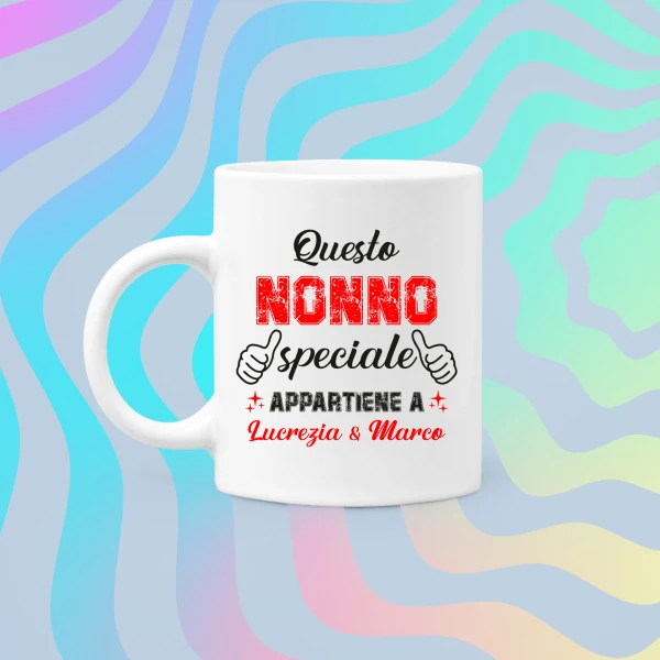 Nonno PERSONALIZZABILE Questo nonno speciale appartiene a (nome nipoti) Idea regalo Nonni Mug 11OZ - immagine 4