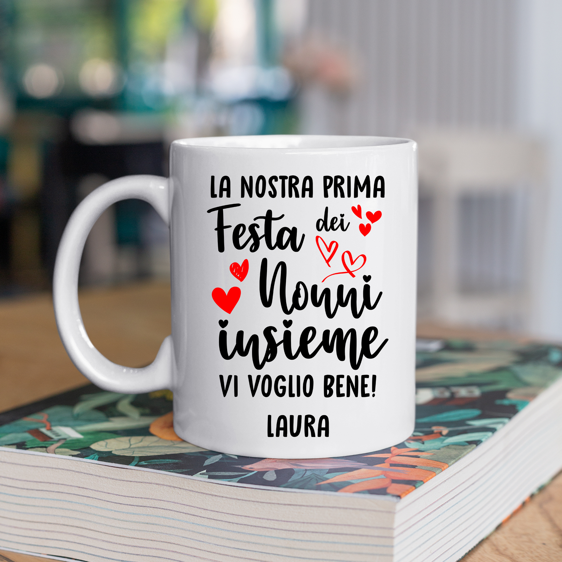 Tazza Nonno Nonna neonato PERSONALIZZABILE La nostra prima festa dei nonni  insieme Mug 11OZ - ColorFamily