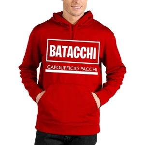 Felpa Batacchi Capoufficio pacchi felpa con cappuccio film cult anni 80