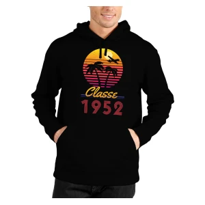 Felpa Compleanno 70 Anni Uomo Classe Anno Personalizzabile Idea Regalo Compleanno Felpa con cappuccio