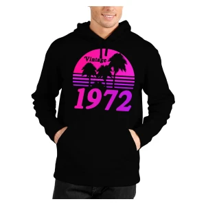 Felpa Compleanno 50 Anni Uomo Summer Vintage Anno Personalizzabile Idea Regalo Compleanno Felpa con cappuccio