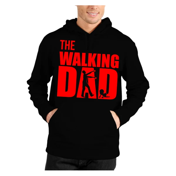 Felpa The Walking Dad Felpa con cappuccio Papà Festa del Papà Idea Regalo Papà e Figlio