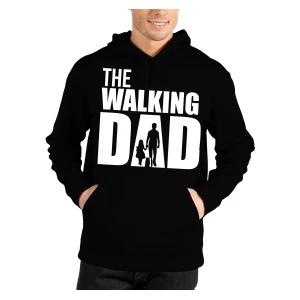 Felpa The Walking Dad Felpa con cappuccio Papà Festa del Papà Idea Regalo Papà e Figlia Dad & Daughter