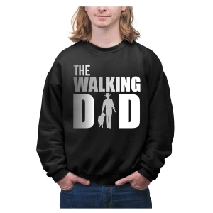 Felpa The Walking Dad Dog Felpa girocollo ideale per gli Amanti dei cani Idea Regalo Dogs Unisex