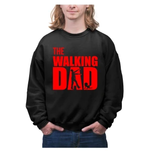 Felpa The Walking Dad Felpa girocollo Papà Festa del Papà Idea Regalo Papà e Figlio Unisex