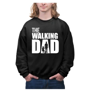 Felpa The Walking Dad Felpa girocollo Papà Festa del Papà Idea Regalo Papà e Figlia Dad & Daughter Unisex