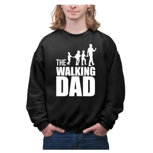 Felpa The Walking Dad Felpa girocollo Papà Festa del Papà Idea Regalo Papà e FIgli Family Unisex