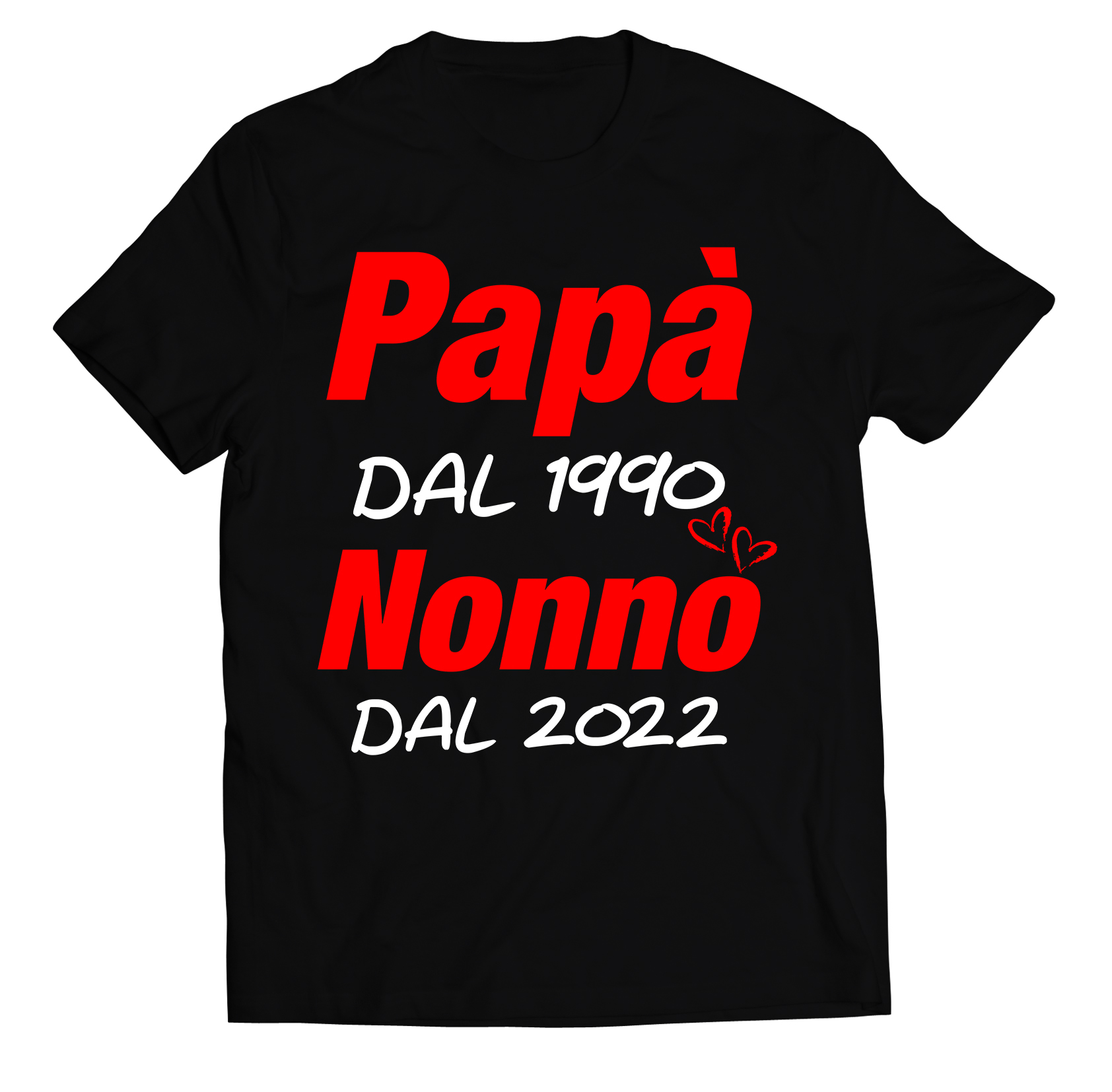 Maglietta Nonno T-Shirt PERSONALIZZABILE Papà dal (inserisci anno) Nonno  dal (inserisci anno) Idea regalo Nonni - ColorFamily