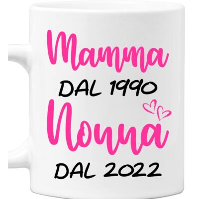 Tazza Nonna PERSONALIZZABILE Mamma dal (inserisci anno) Nonna dal (inserisci anno) Idea regalo Nonni Mug 11OZ