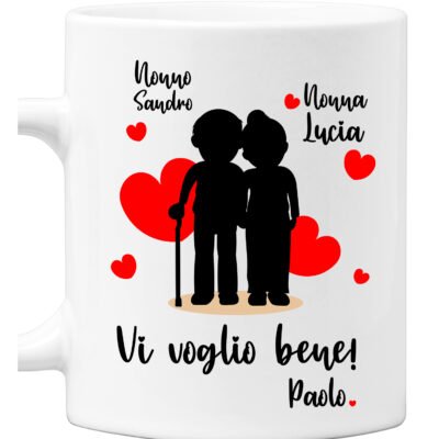 Tazza Nonno Nonna neonato PERSONALIZZABILE Vi voglio bene Mug 11OZ