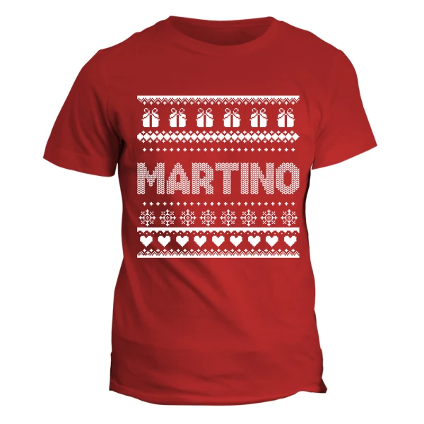 T-shirt maglietta PERSONALIZZABILE Natale Natalizia PERSONALIZZA CON NOME - regalo di natale - maglietta divertente - idea regalo natale