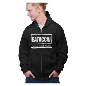 Felpa Batacchi Capoufficio pacchi felpa Zip e cappuccio film cult anni 80