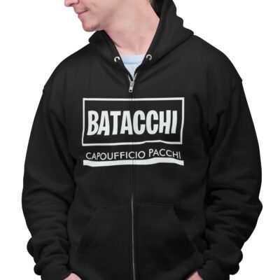 Felpa Batacchi Capoufficio pacchi felpa Zip e cappuccio film cult anni 80