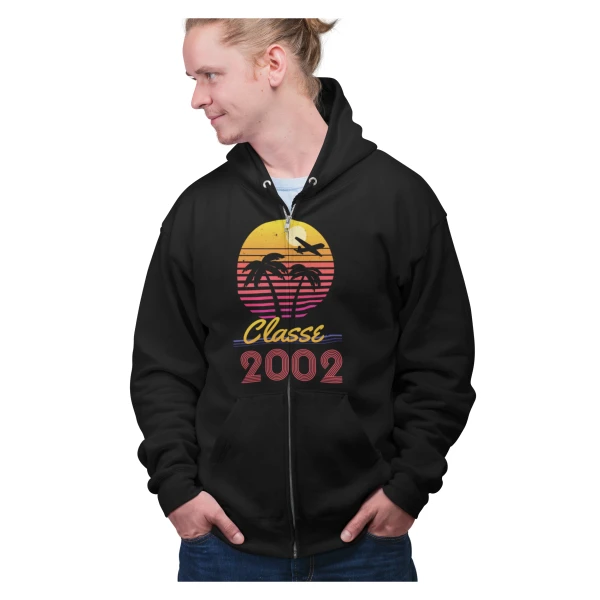 Felpa Compleanno 20 Anni Uomo Classe Anno Personalizzabile Idea Regalo Compleanno Felpa zip e cappuccio