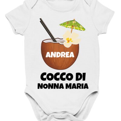 Body Nonna neonato PERSONALIZZABILE Sono il cocco di Nonna