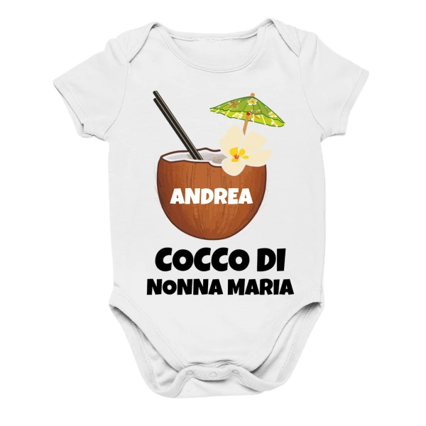 Body Nonna neonato PERSONALIZZABILE Sono il cocco di Nonna