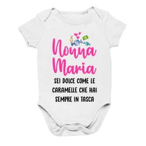 Body Nonno Nonna neonato PERSONALIZZABILE Vi voglio bene