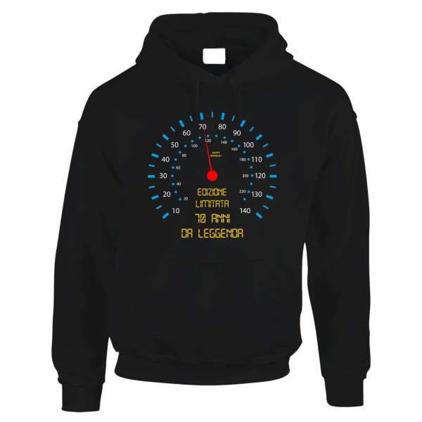 Felpa Compleanno 70 anni da Leggenda - edizione limitata - felpa con cappuccio - idea regalo
