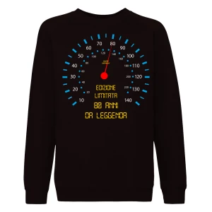 Felpa Compleanno 80 anni da Leggenda - edizione limitata - felpa girocollo - idea regalo Unisex