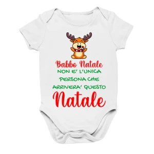 Body Neonato Natale Babbo Natale non è l'unica persona che arriverà questo natale divertente