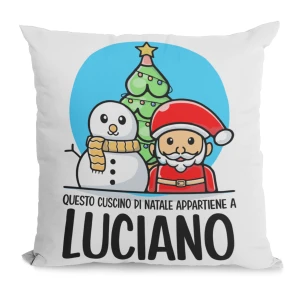 Cuscino Natale PERSONALIZZABILE Questa Cuscino di Natale appartiene a con nome 40x40 cm Idea regalo Natale