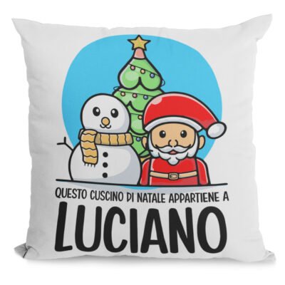 Cuscino Natale PERSONALIZZABILE Questa Cuscino di Natale appartiene a con nome 40x40 cm Idea regalo Natale