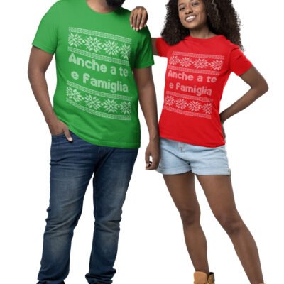 T-shirt natalizie per coppia personalizzabili anche a te e famiglia