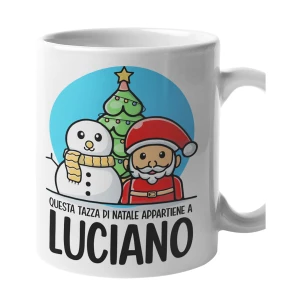 Tazza Natale PERSONALIZZABILE Questa tazza di Natale appartiene a con nome Mug 11OZ Idea regalo Natale