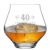 Bicchiere da Whisky o da Pinot 40 anni Buon Compleanno con incisione  - tumbler  - Idea regalo