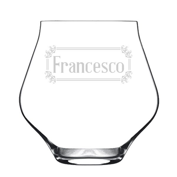 Bicchiere da Whisky o da Pinot PERSONALIZZABILE con nome PERSONALIZZATO Incisione - tumbler personalizzato - Idea regalo - immagine 3